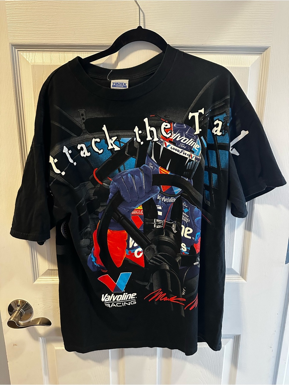 Vintage Mark Martin Valvoline Racing T Shirt XL Tultex NASCAR Tee